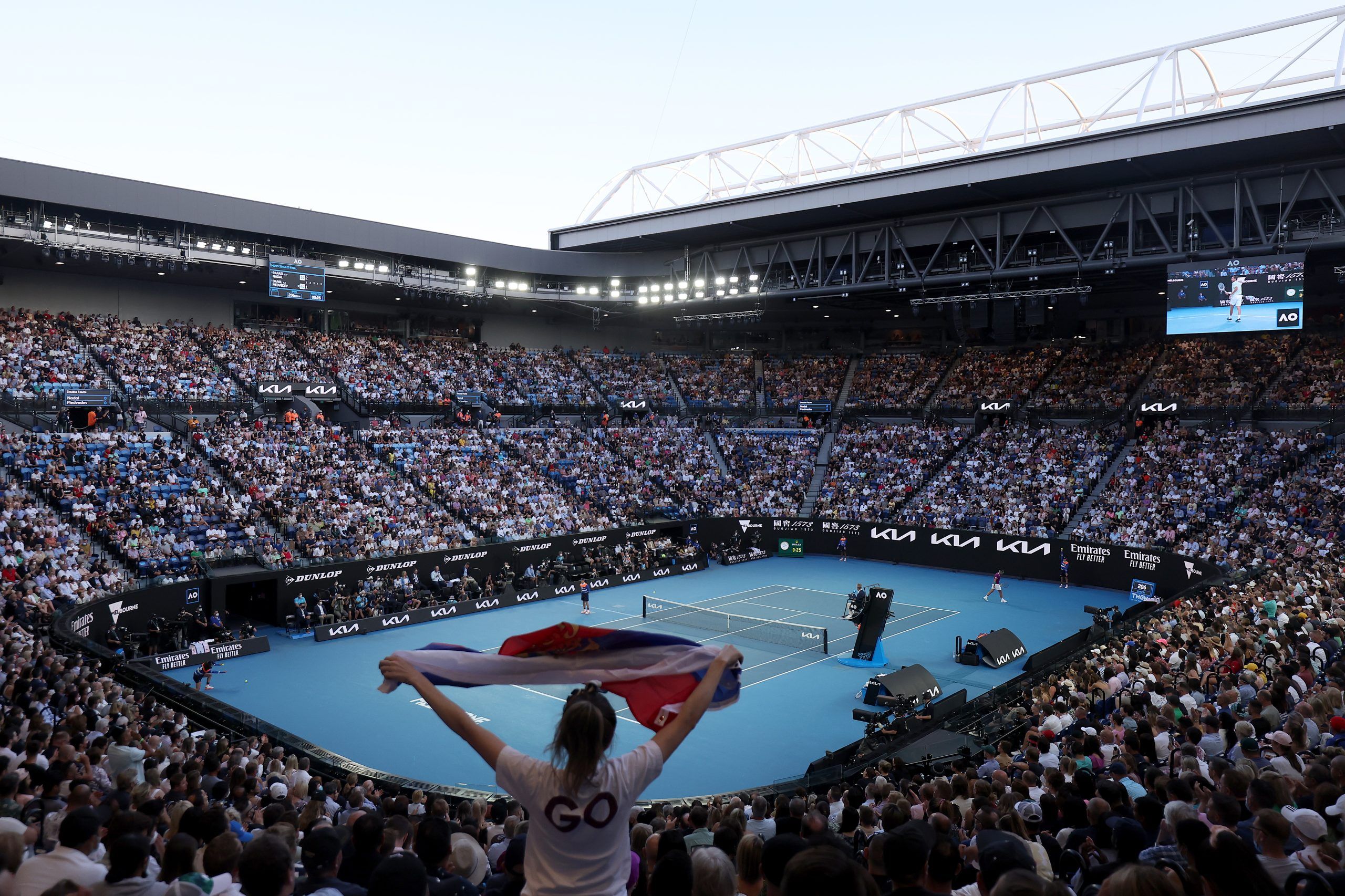 Australian Open Bans Russian Flags After Incident During Day One