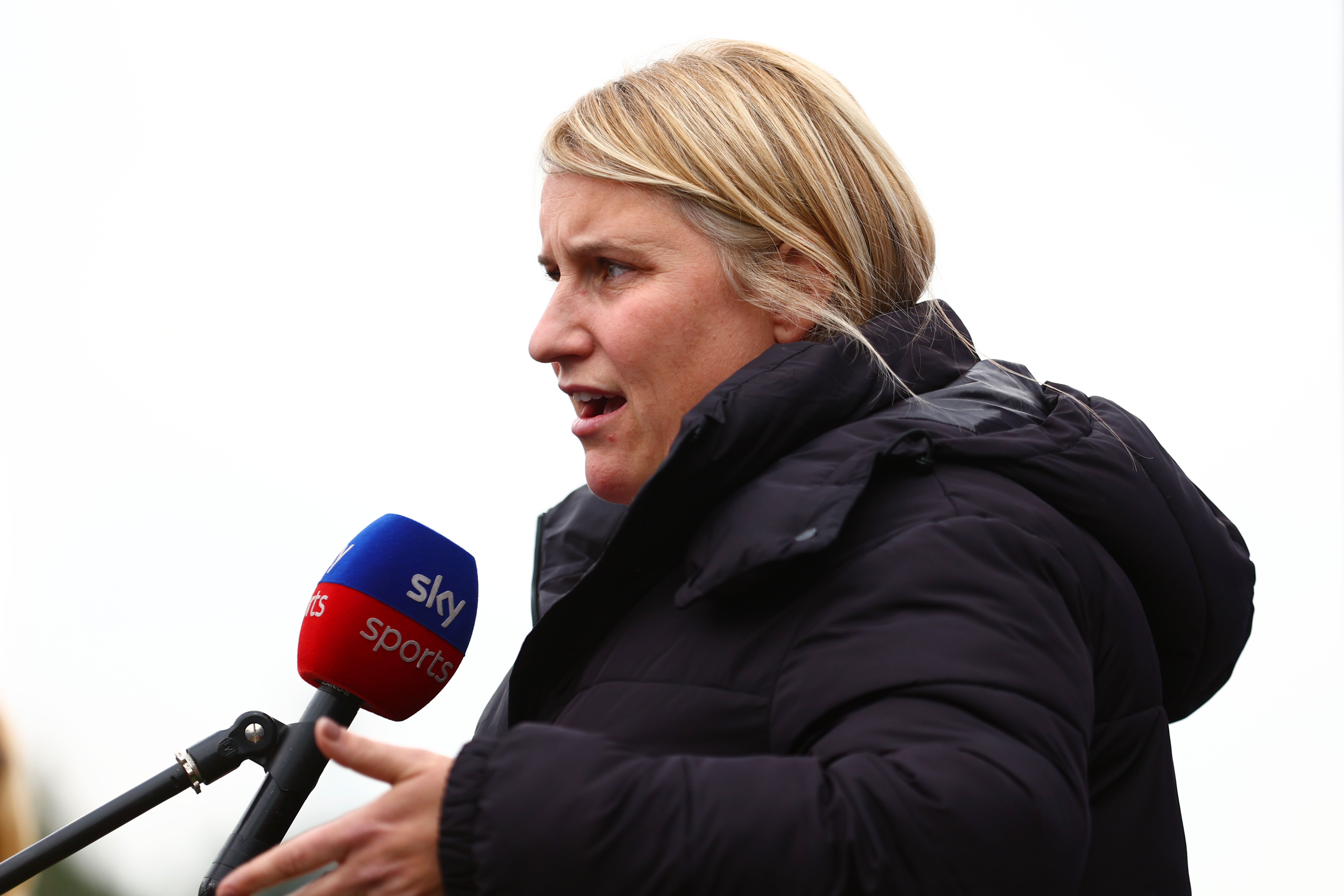 Emma Hayes during an interview