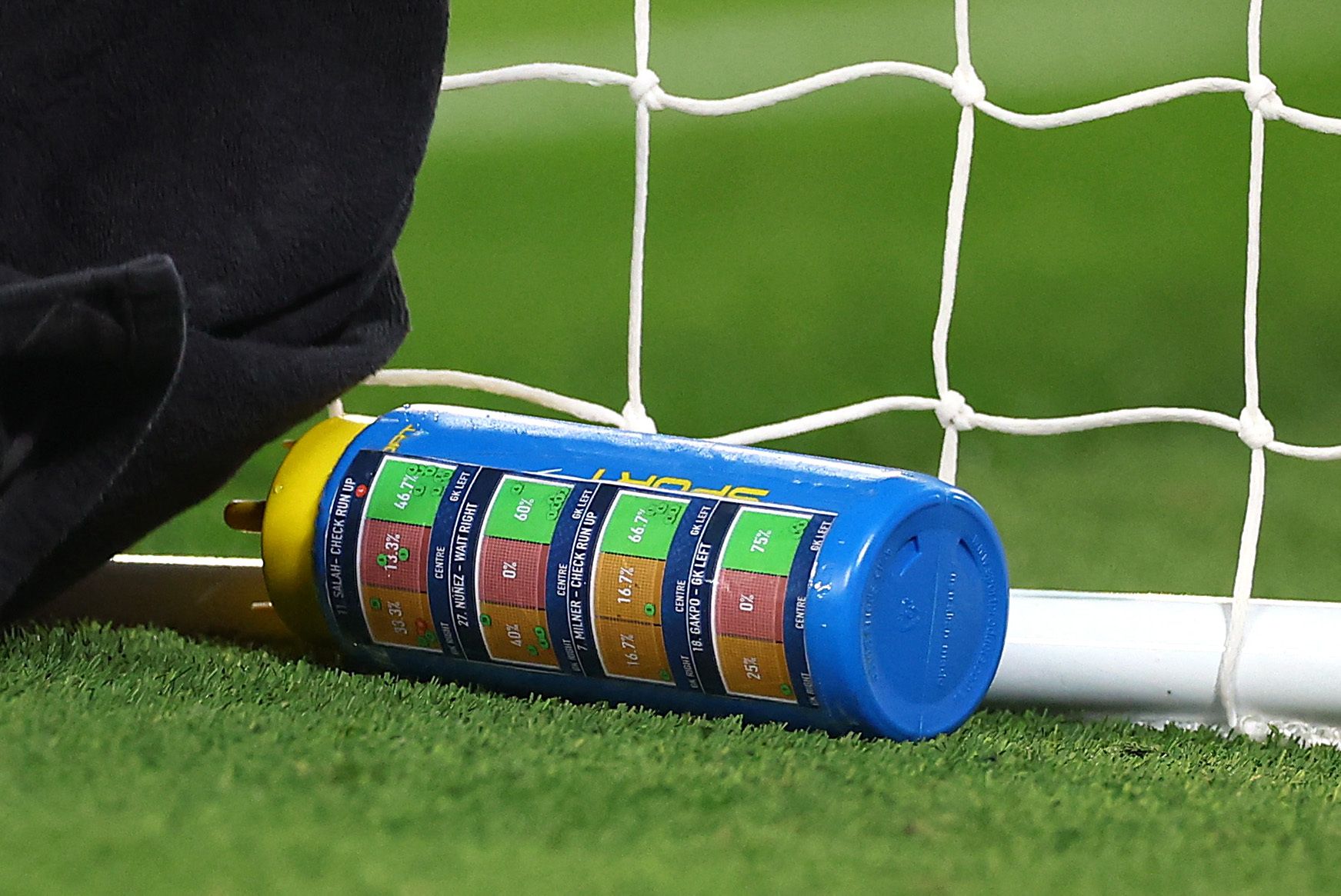 Jordan Pickford's water bottle vs Liverpool had fascinating details on