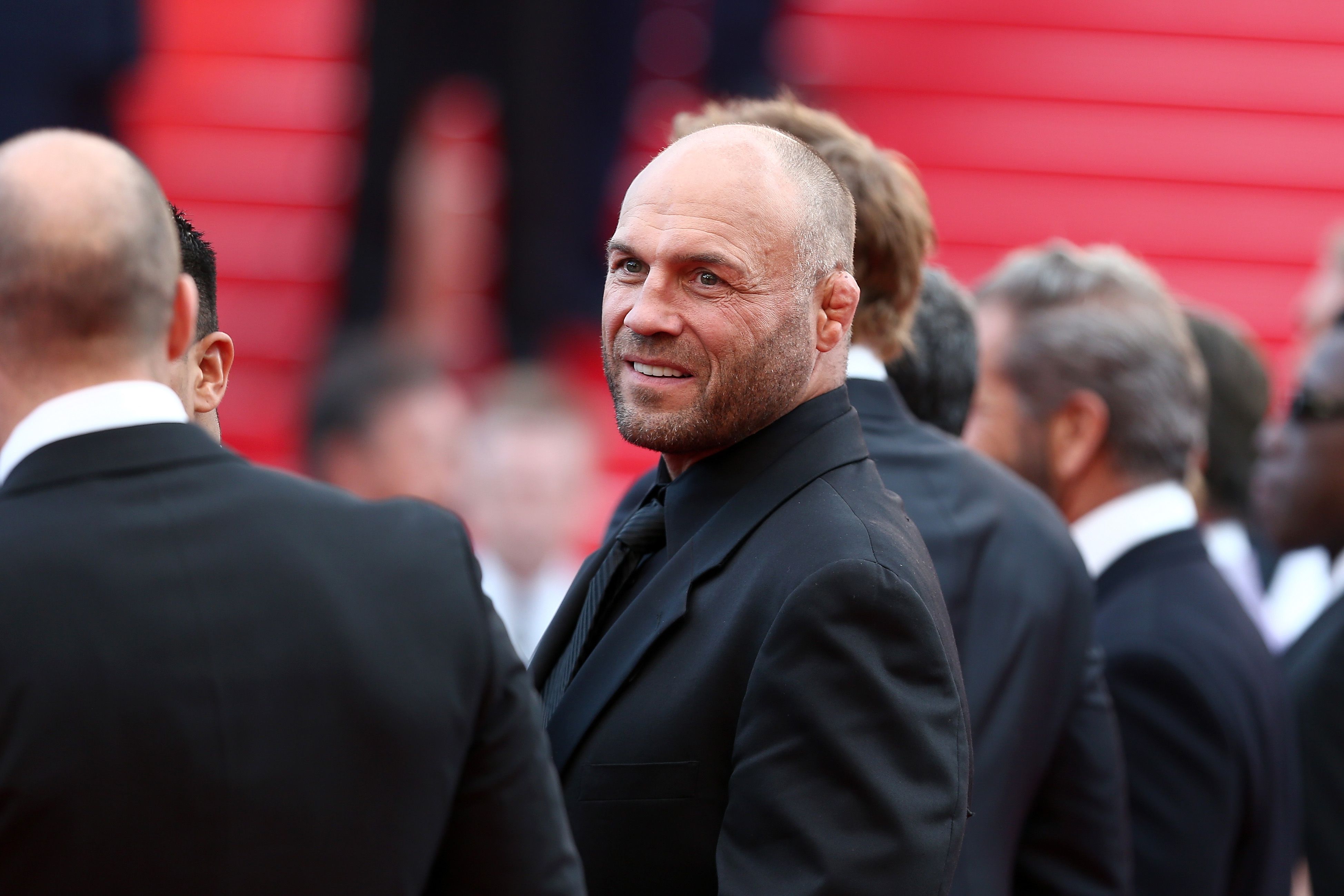 Randy Couture attends The Expendables 3 premiere