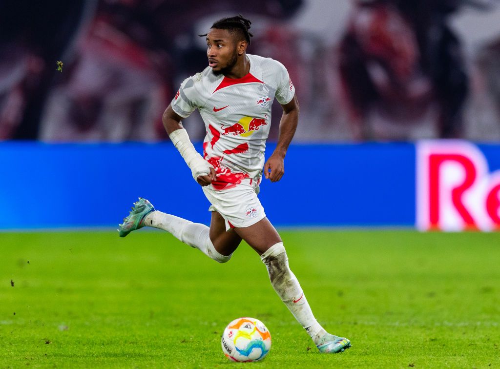 Christopher Nkunku in action for RB Leipzig