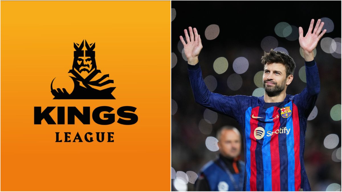 The Kings League Logo and its founder - Gerard Pique. 