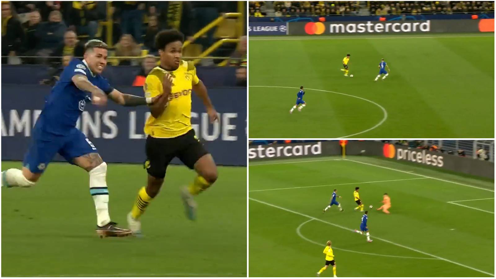 Adeyemi Running Dortmund 1-0 Chelsea: Karim Adeyemi stuns world with epic 70-yard run ...