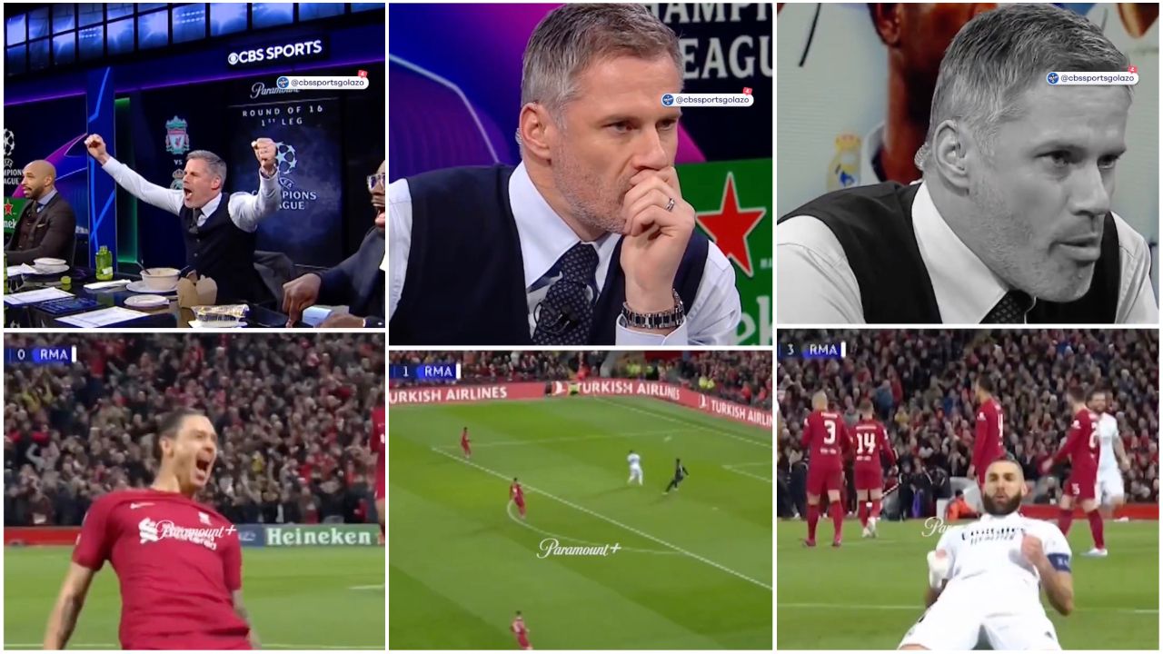 Liverpool: Jamie Carragher’s Reactions During 5-2 Loss Vs Real Madrid ...