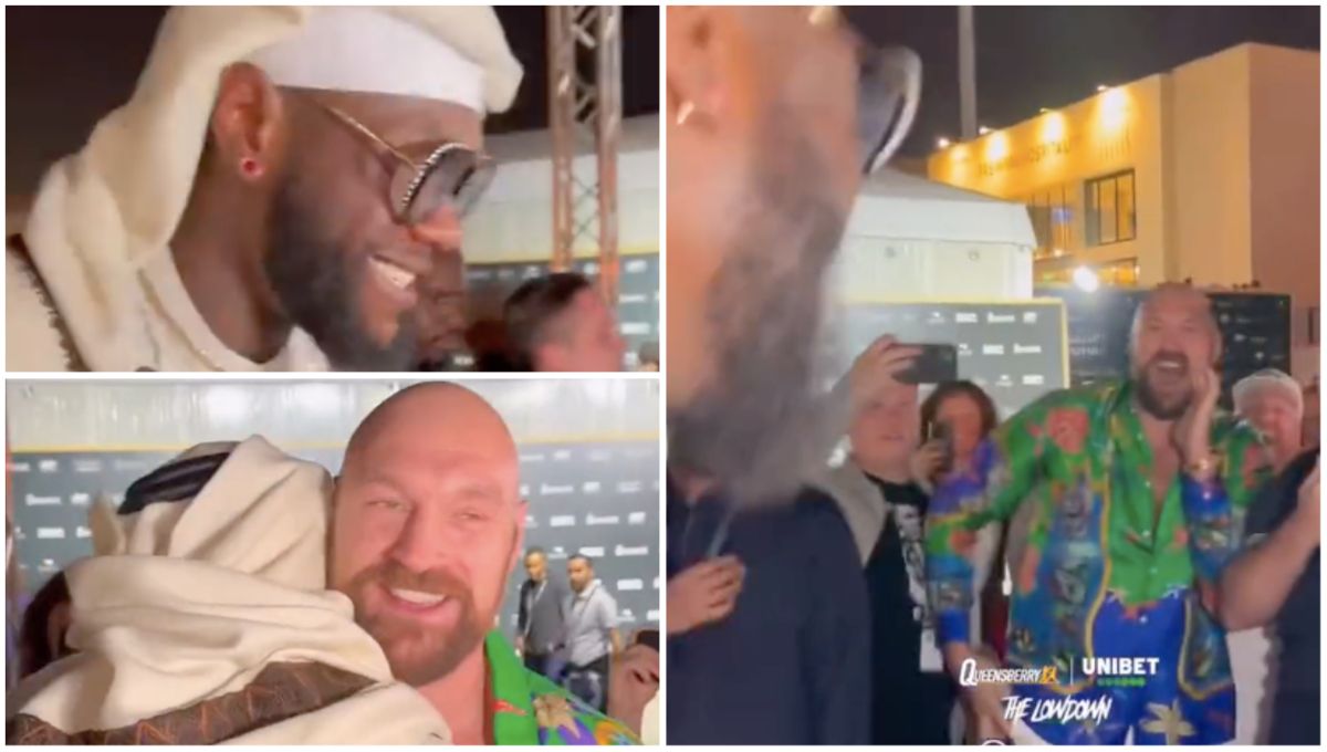 Tyson Fury Vs Deontay Wilder 3 Full Fight Tyson Fury's brilliant reaction to Deontay Wilder reunion at Tommy Fury