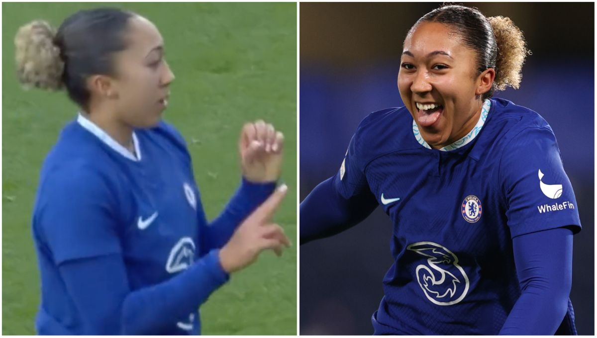 Chelsea's Lauren James taunts Arsenal fans during Women's FA Cup win