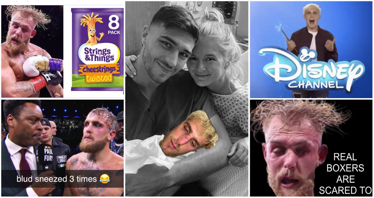 Jake Paul turned into hilarious meme after Tommy Fury loss | Flipboard