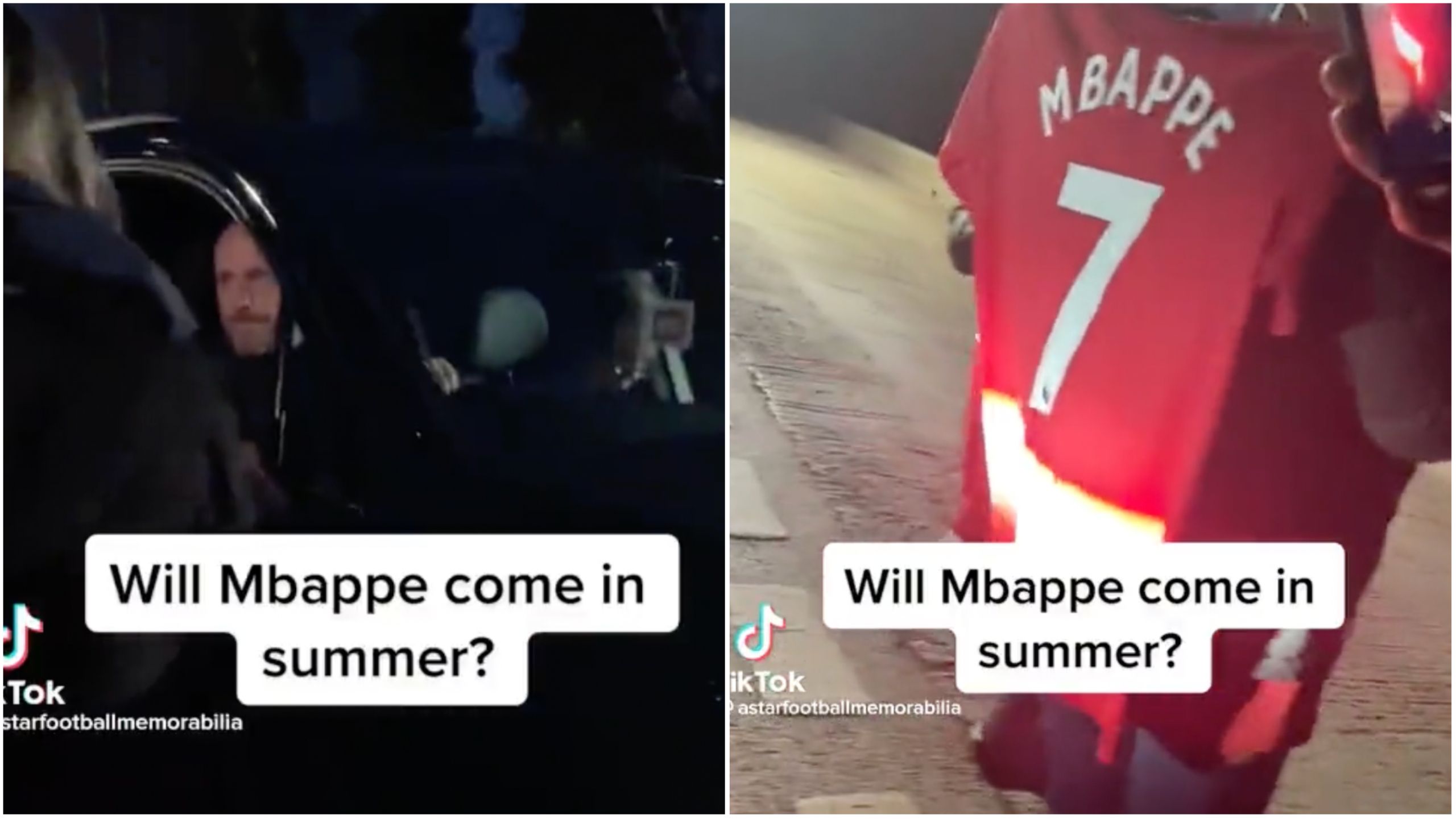 Man Utd manager Erik ten Hag has funny reaction to fan's custom Mbappe shirt