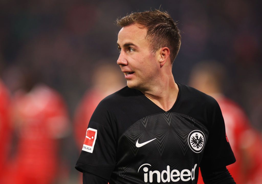 Mario Gotze in action for Eintracht Frankfurt