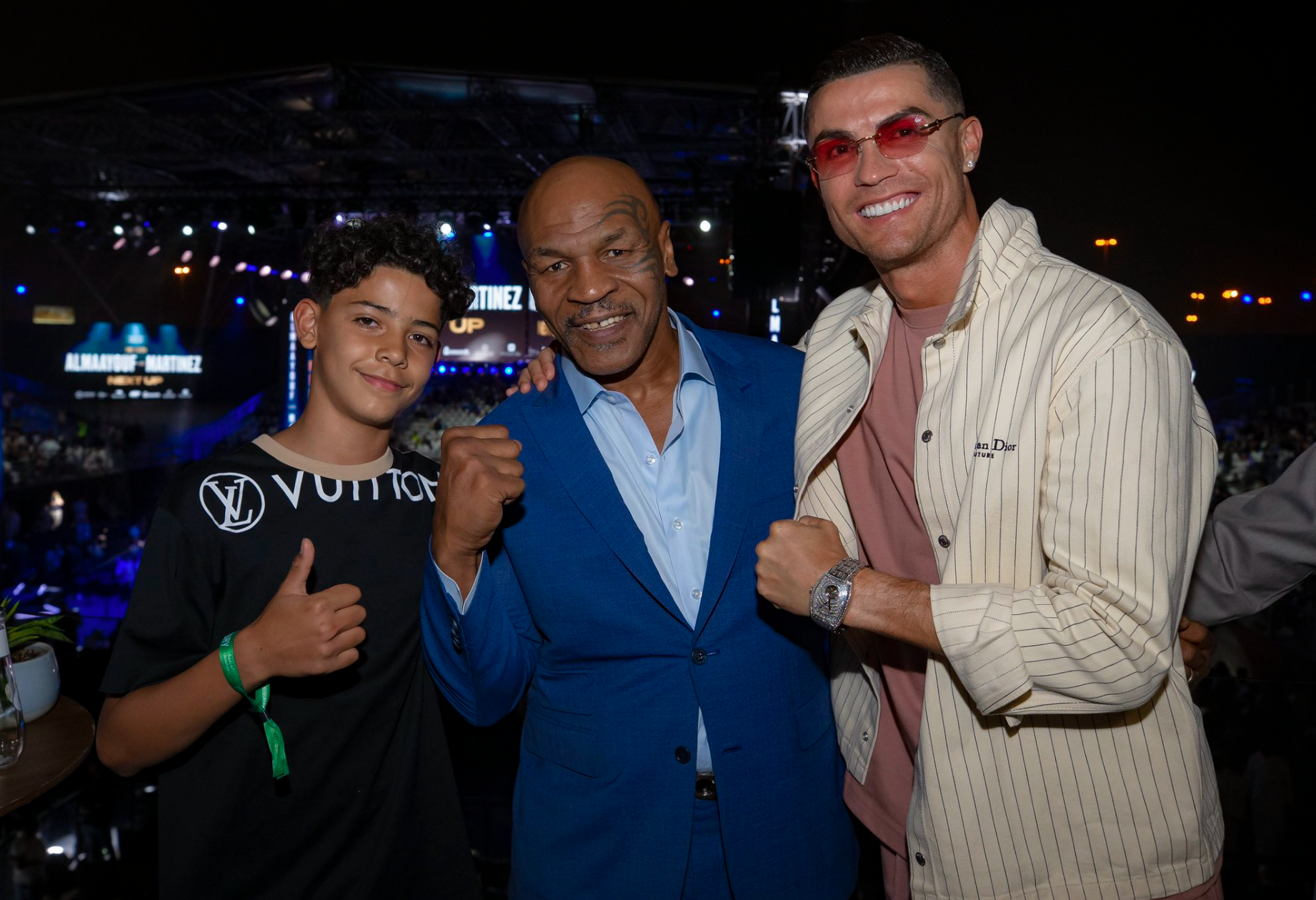 Cristiano Ronaldo was spotted on Sunday at the fight of Jake Paul and Tommy  Fury wearing a Franck Muller Cintree Curvex Tourbillon…