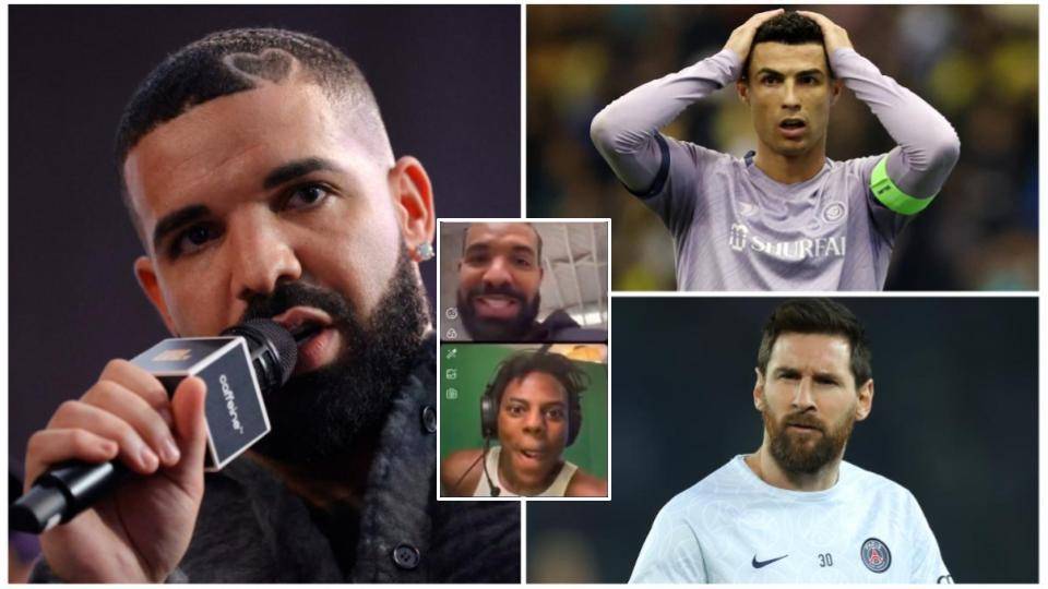 Ronaldo vs Messi: Drake tells IShowSpeed which football legend he prefers