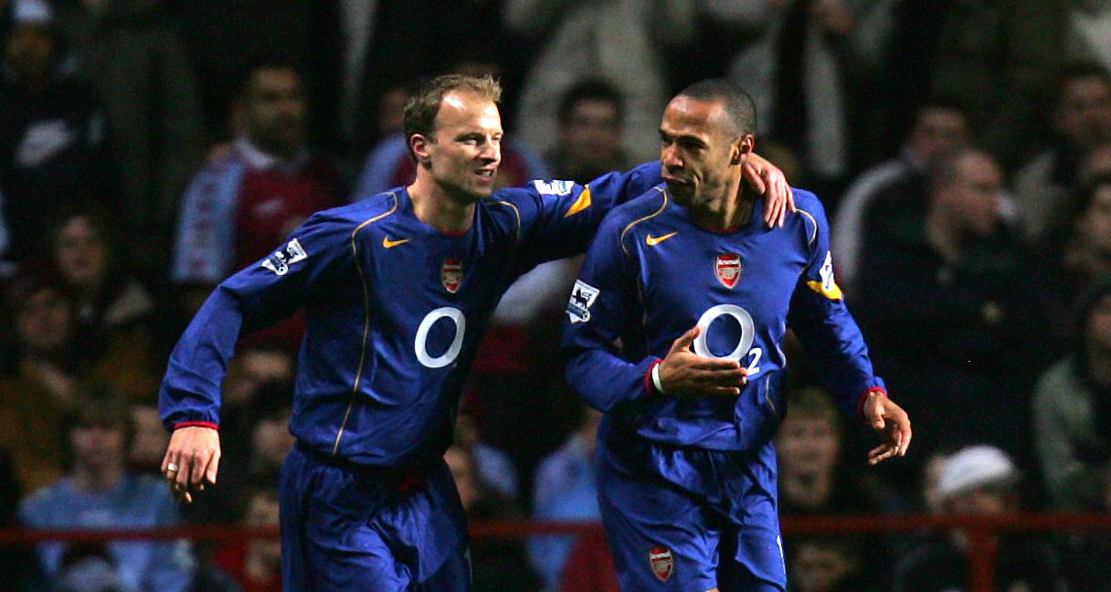 Dennis Bergkamp and Thierry Henry