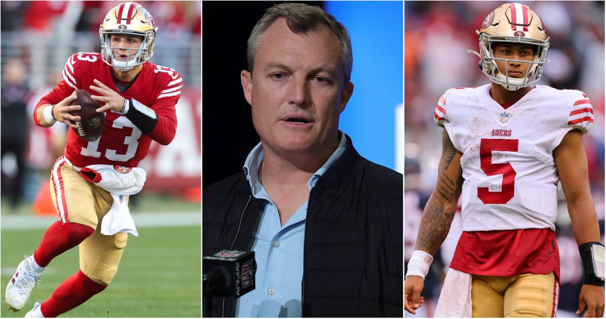 49ers' 2023 quarterback plan: GM John Lynch left some wiggle room