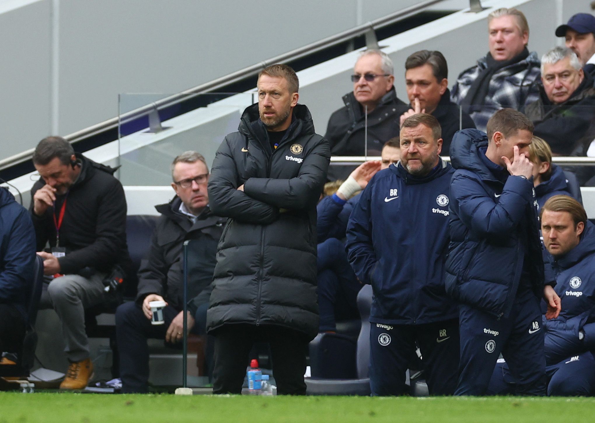 Chelsea manager Graham Potter during Tottenham defeat