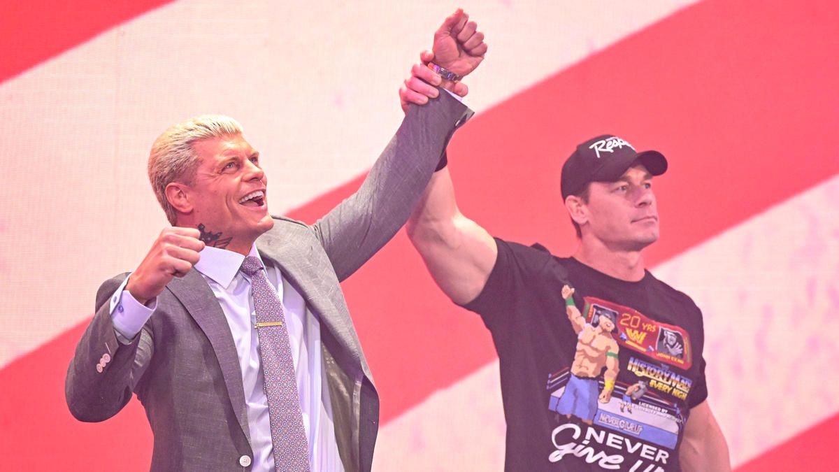 Cody Rhodes and John Cena in WWE