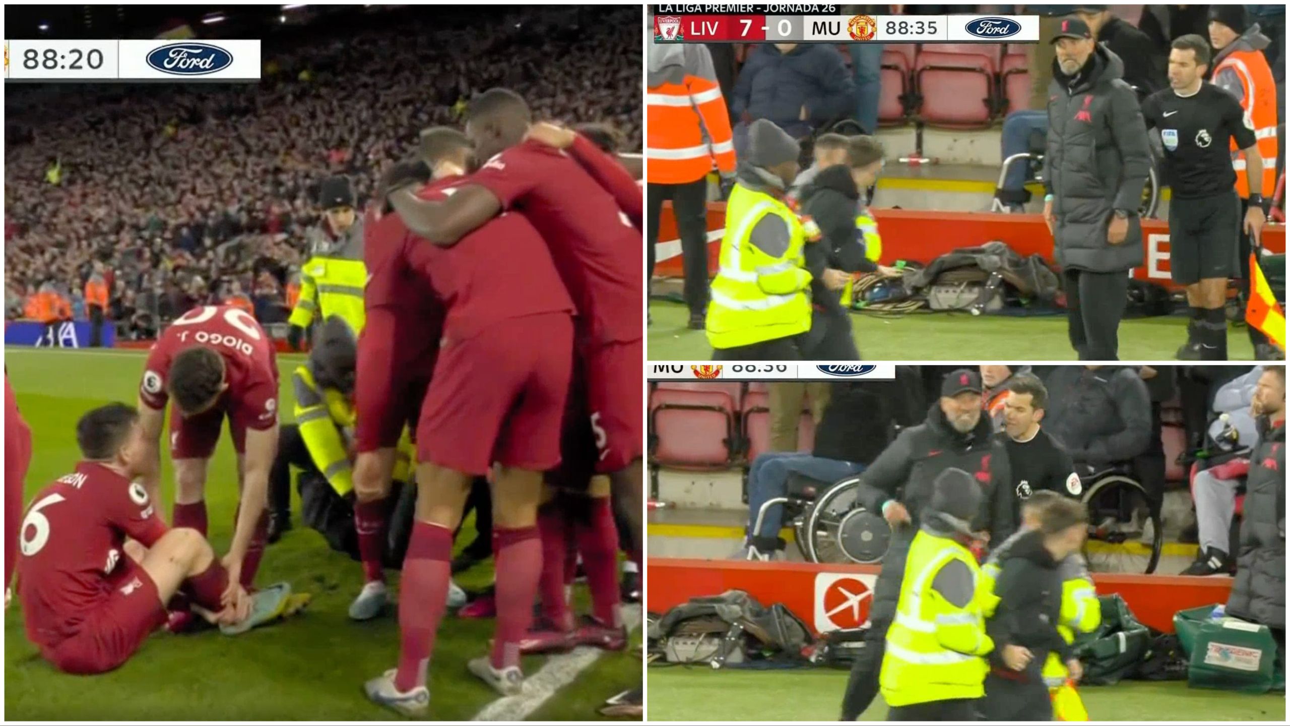 Jurgen Klopp's Reaction After Fan Wiped Out Liverpool Players Vs Man Utd