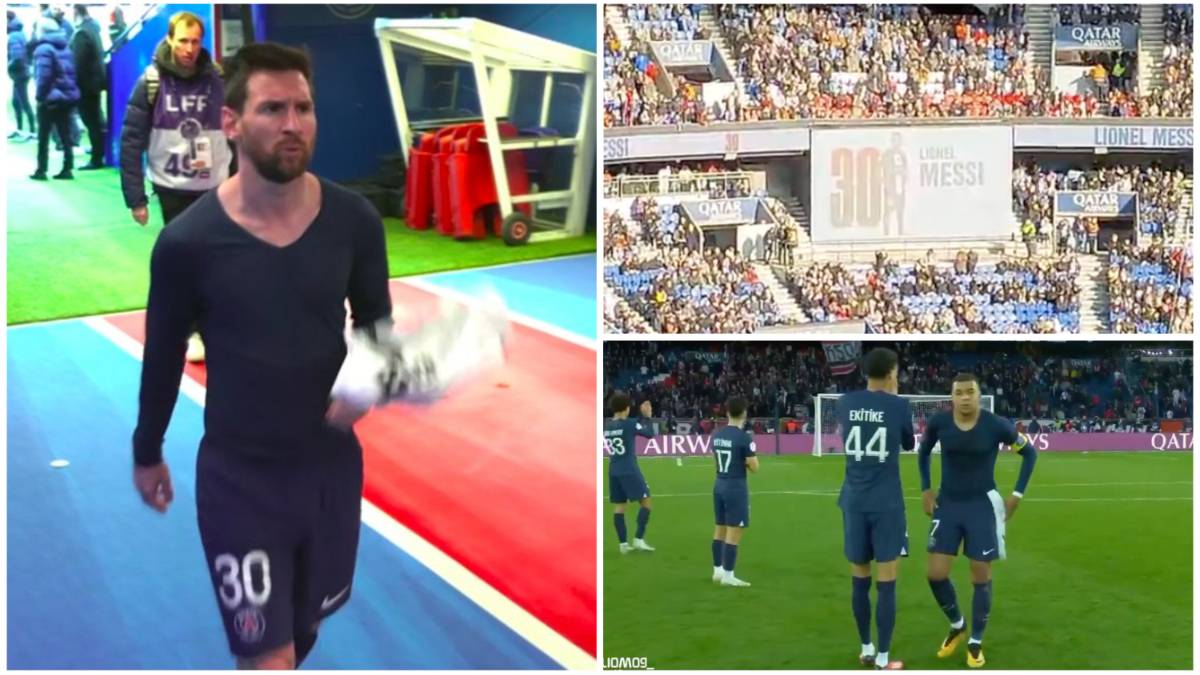 Lionel Messi went straight down the tunnel after being booed by PSG fans