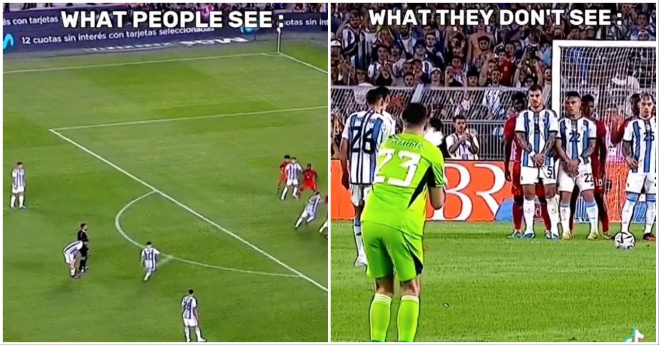 Lionel Messi free kick: Footage shows how Emi Martinez masterminded it vs Panama