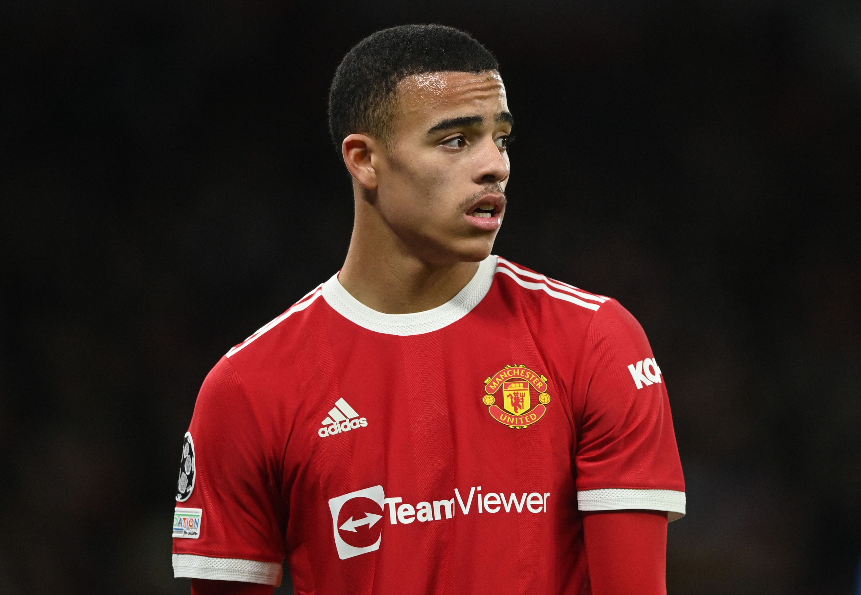 Mason Greenwood in action for Manchester United.