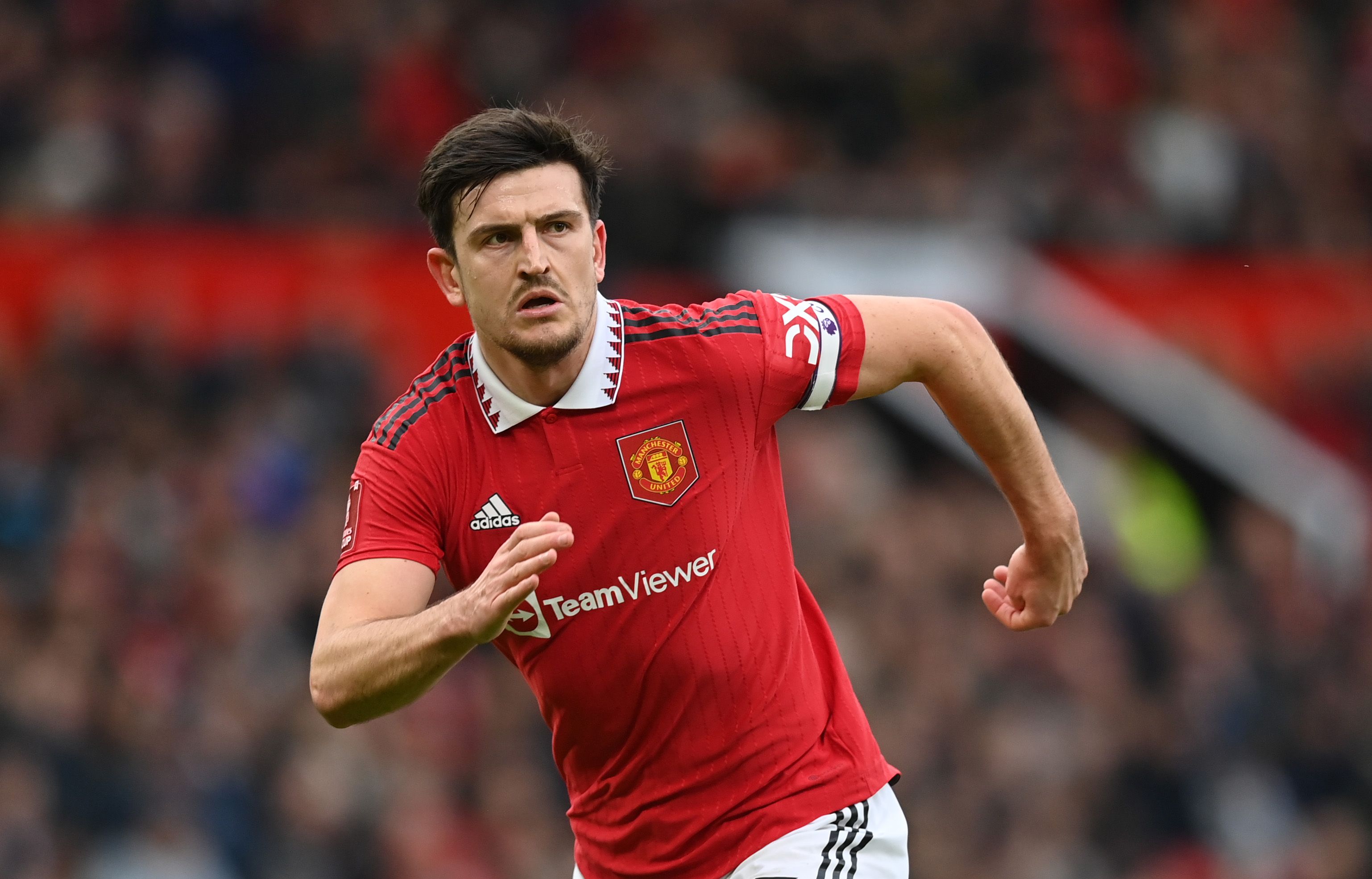 Harry Maguire of Man Utd in action