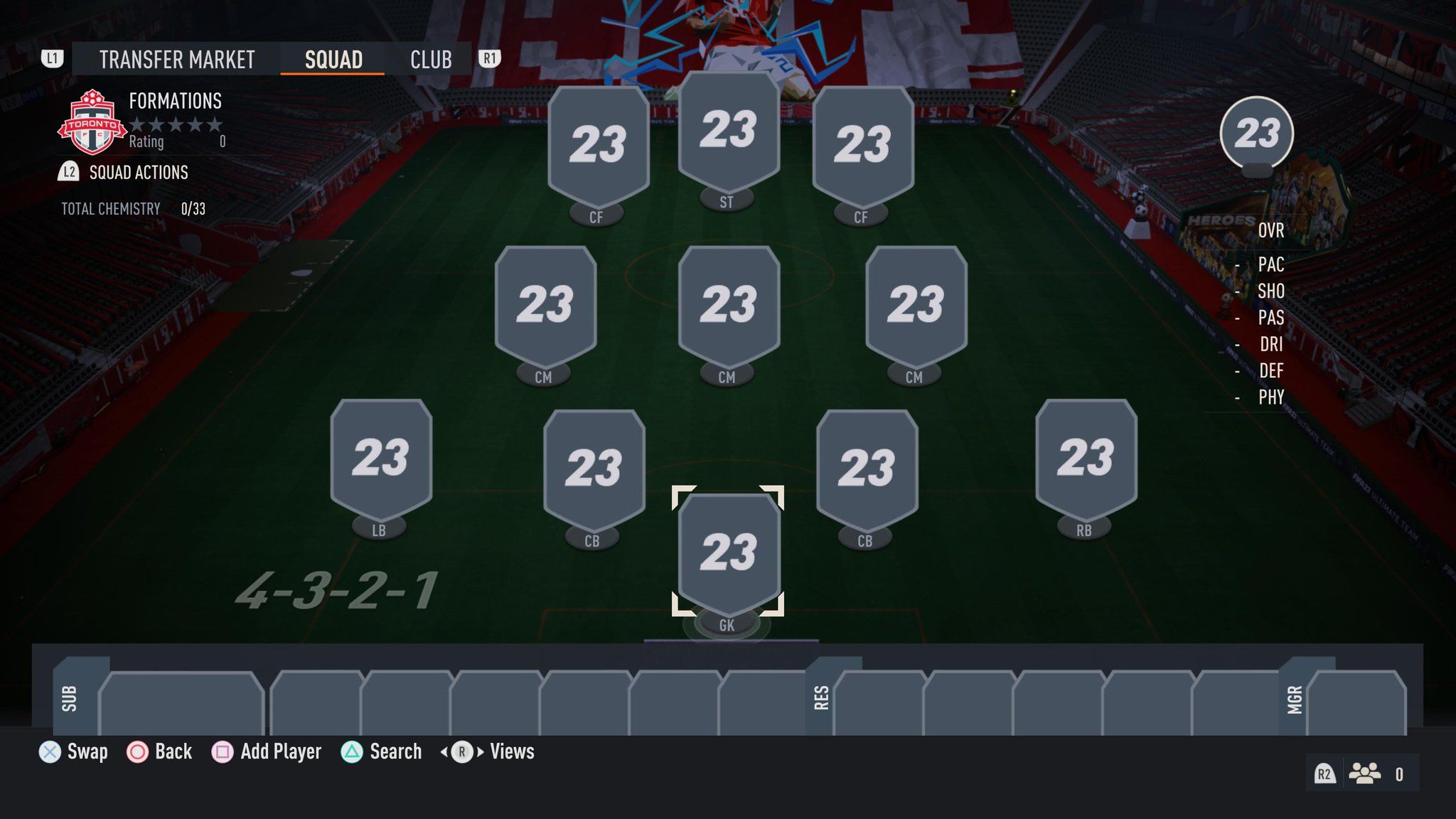 4-3-2-1 Formation in FIFA 23