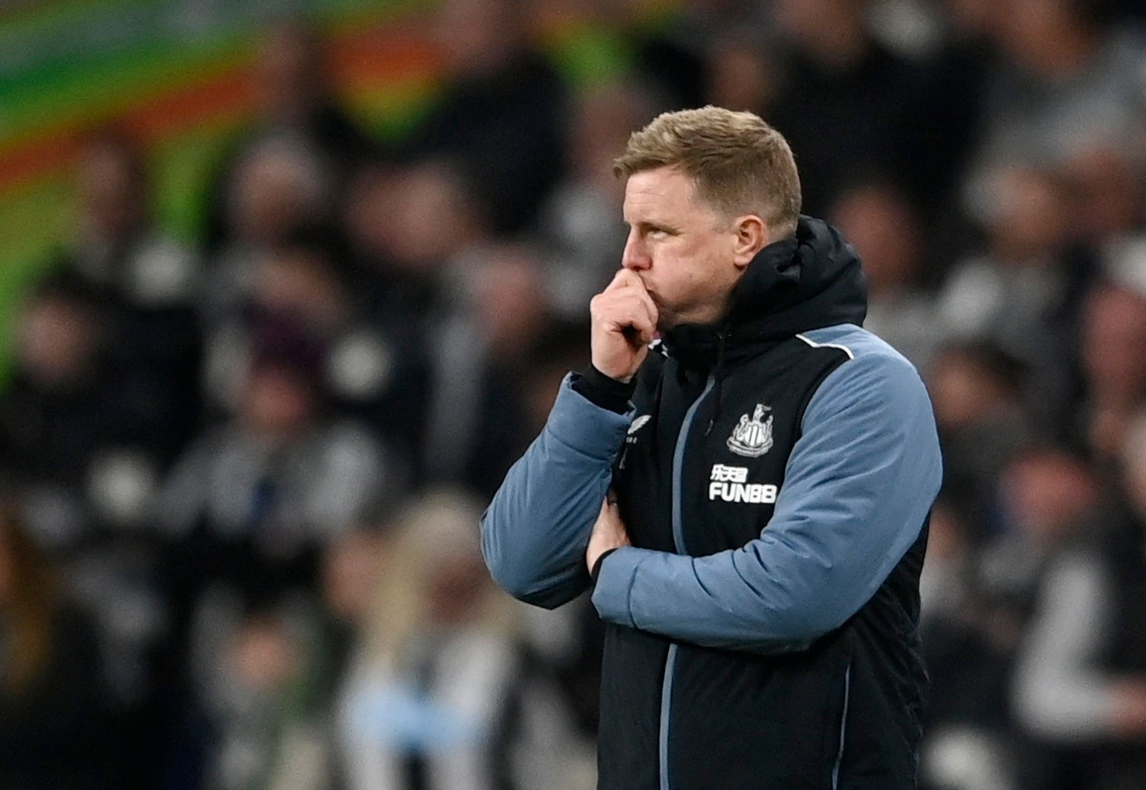 Newcastle United manager Eddie Howe during match