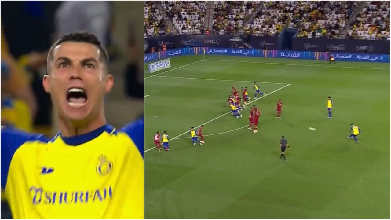 Cristiano Ronaldo's free-kick for Al-Nassr