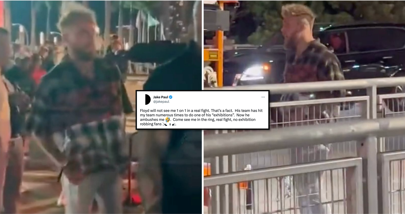 Jake Paul Vs Floyd Mayweather Problem Child Sends Challenge After