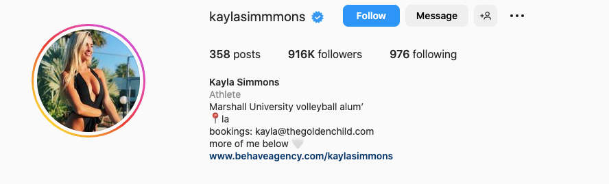 Kayla Simmons: How volleyball star became a TikTok and Instagram influencer