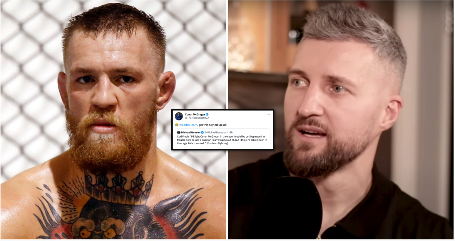 Conor McGregor would welcome Carl Froch to the cage 😁 | Instagram