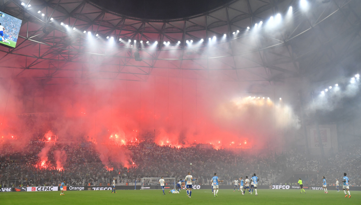 Marseille fans create amazing tifo