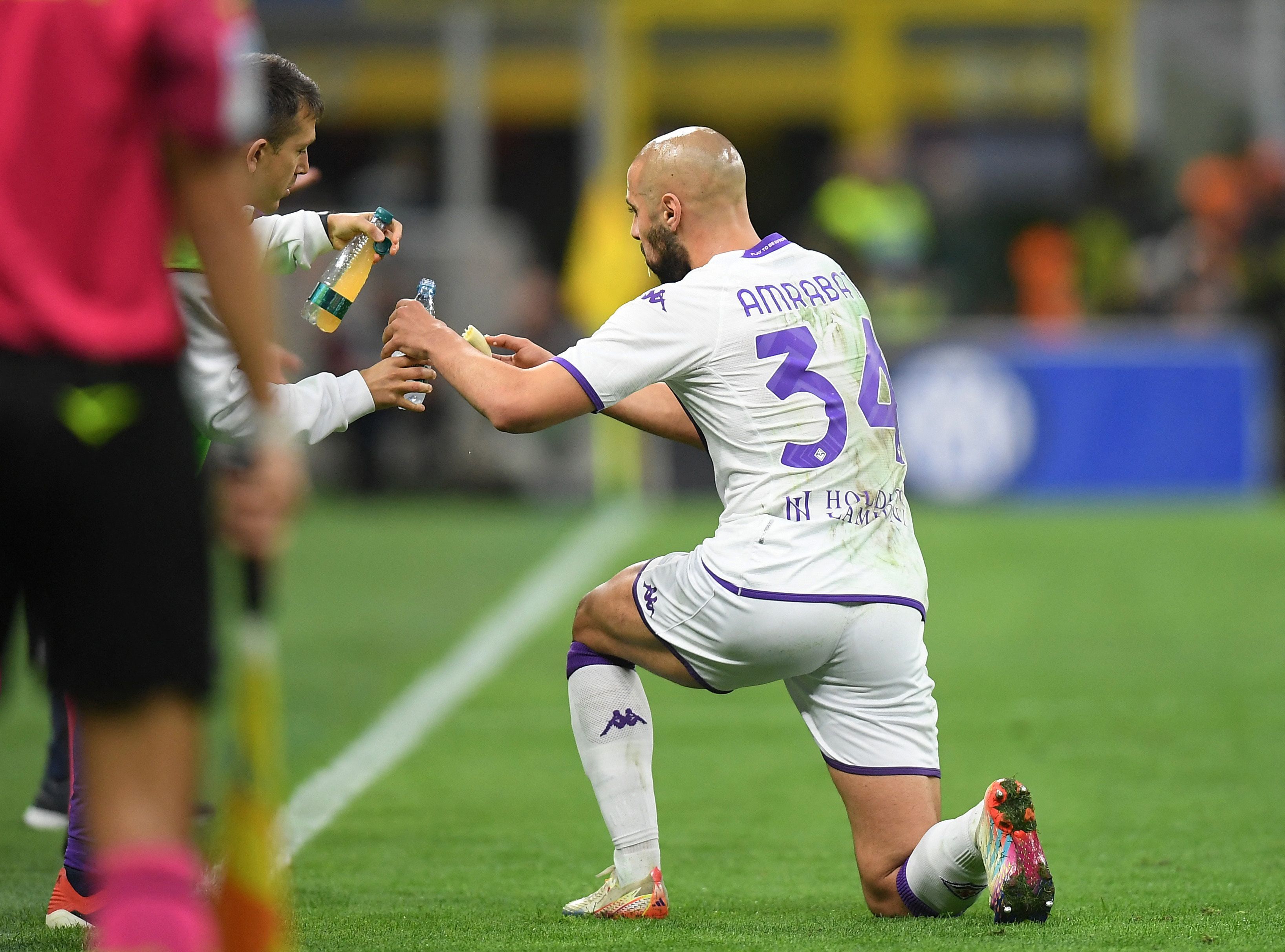 Sofyan Amrabat in Inter vs Fiorentina