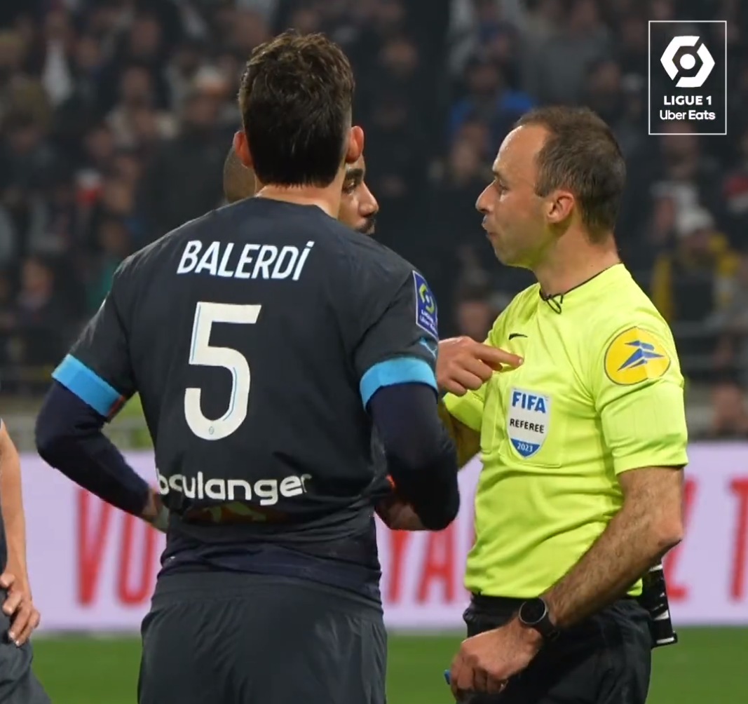 Ligue 1 referee mic'd up for Lyon vs Marseille football fans love it