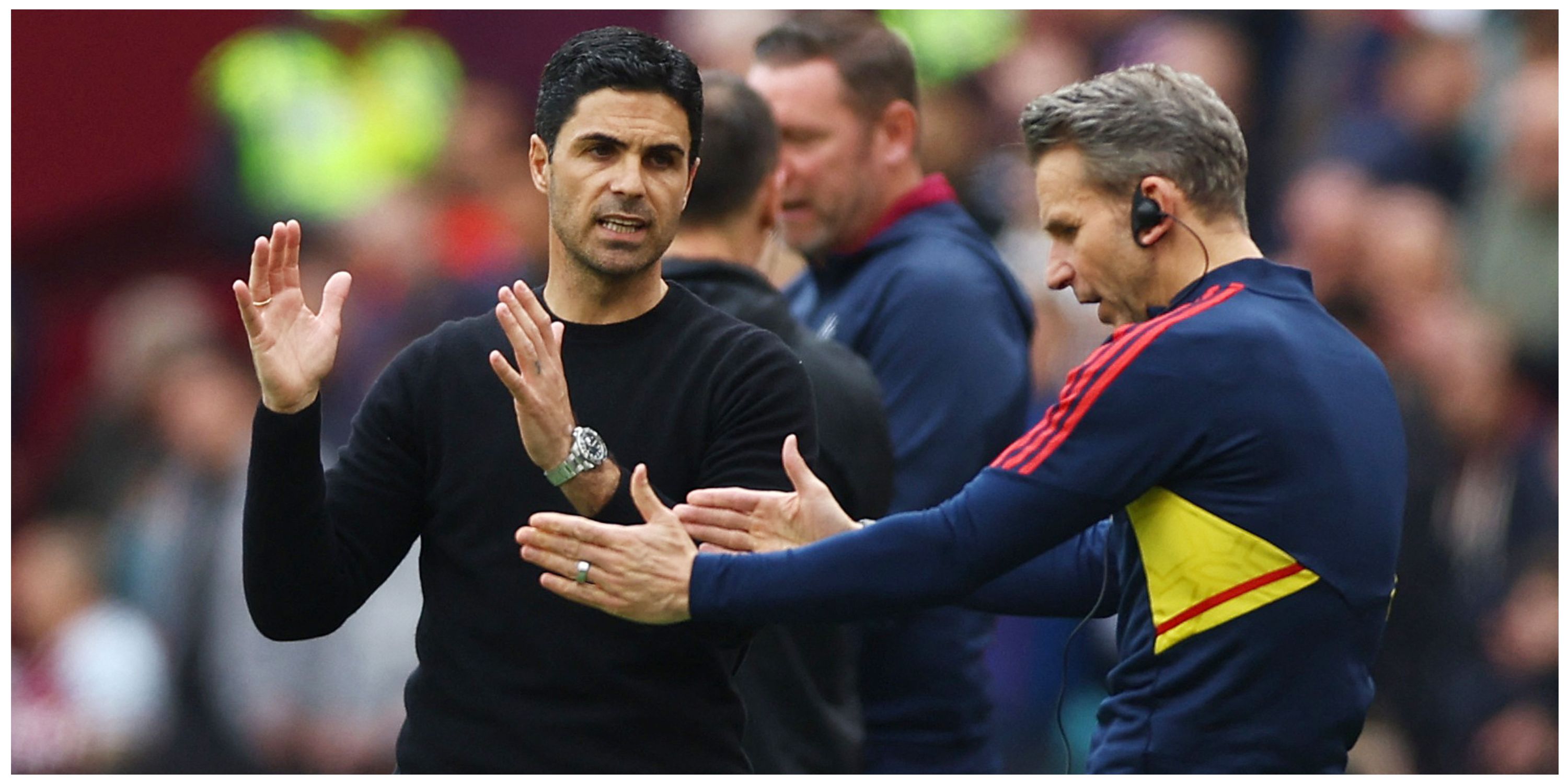 Arsenal manager Mikel Arteta and assistant manager Albert Stuivenberg