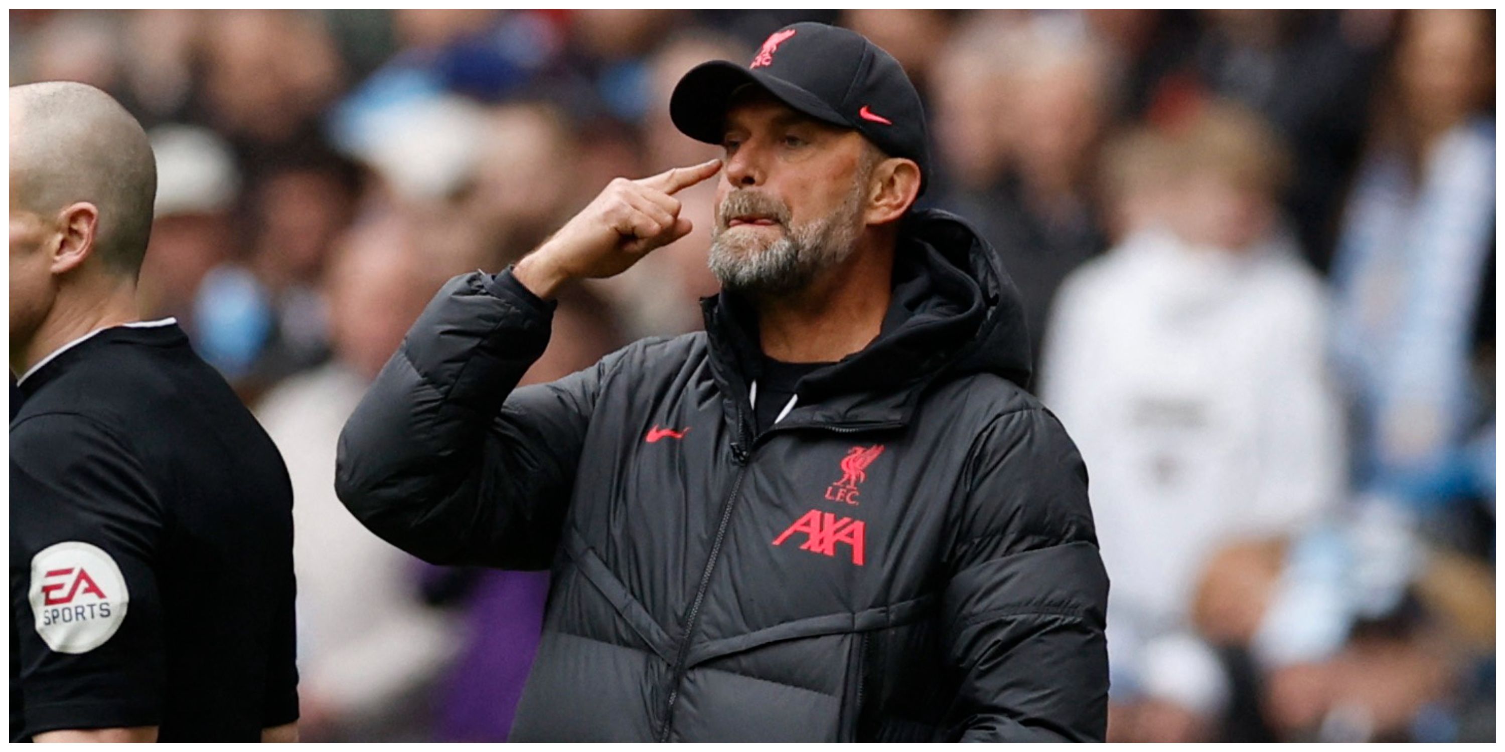 Liverpool manager Jurgen Klopp during Manchester City defeat