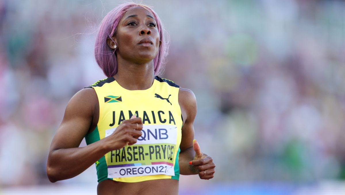 Jamaican sprinter Shelly-Ann Fraser-Pryce 