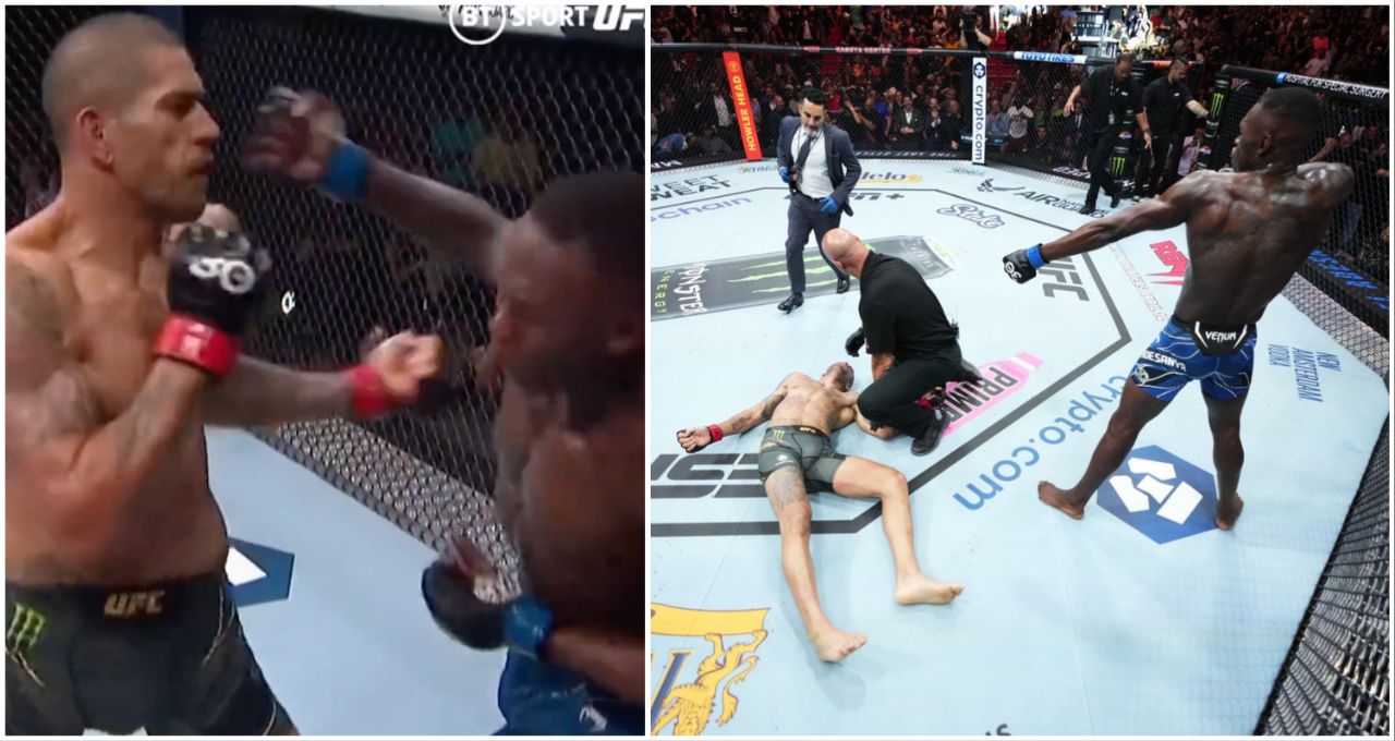 UFC 287: Israel Adesanya's ice-cold celebration after knocking out Alex