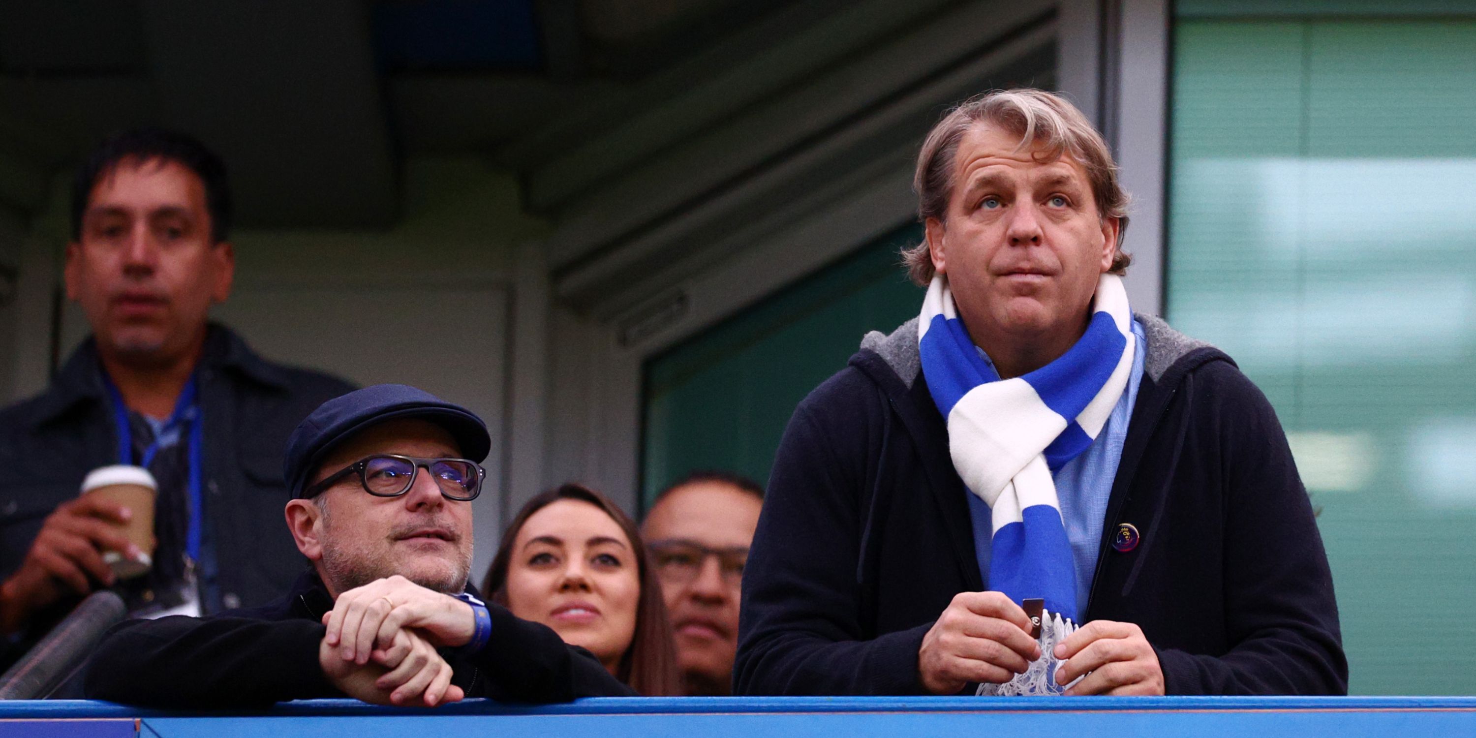 Chelsea owner Todd Boehly looks on.