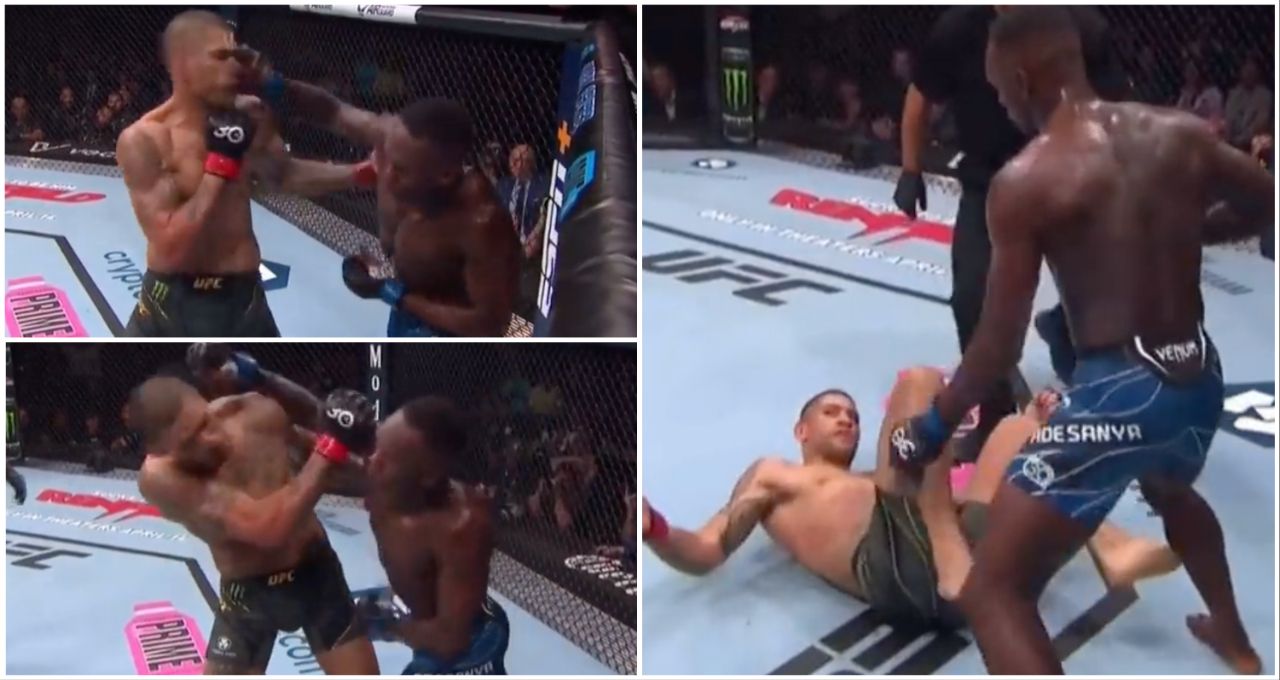 Ufc 287 Israel Adesanya S Knockout In Slow Motion Is Simply Incredible