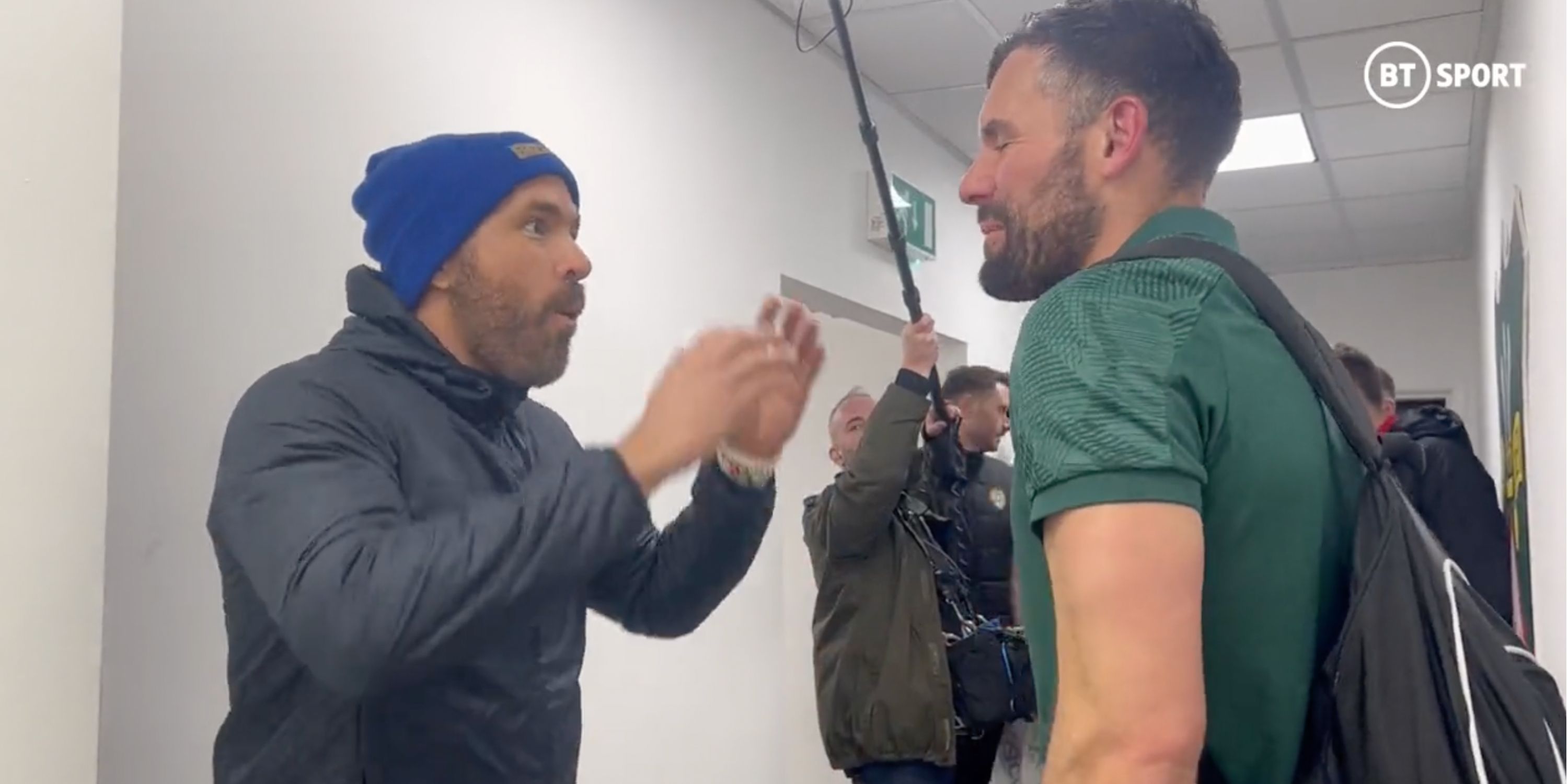 Ryan Reynolds' wholesome exchange with Ben Foster in the tunnel after Wrexham 3-2 Notts County
