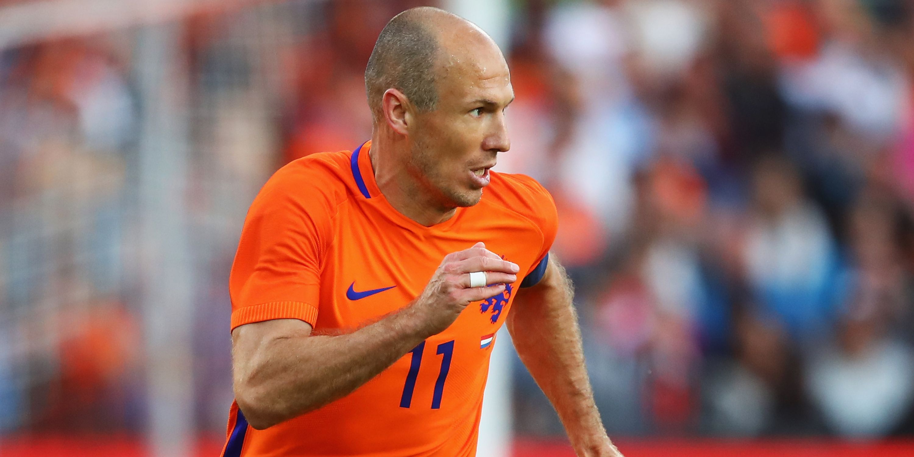 Arjen Robben in action for Holland.