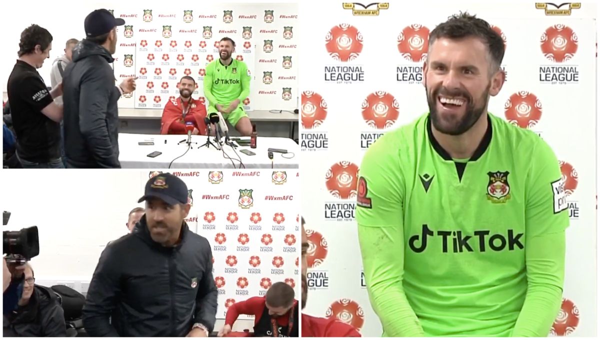 Ryan Reynolds interrupts news conference demanding Ben Foster's jersey  following Wrexham win, UK News