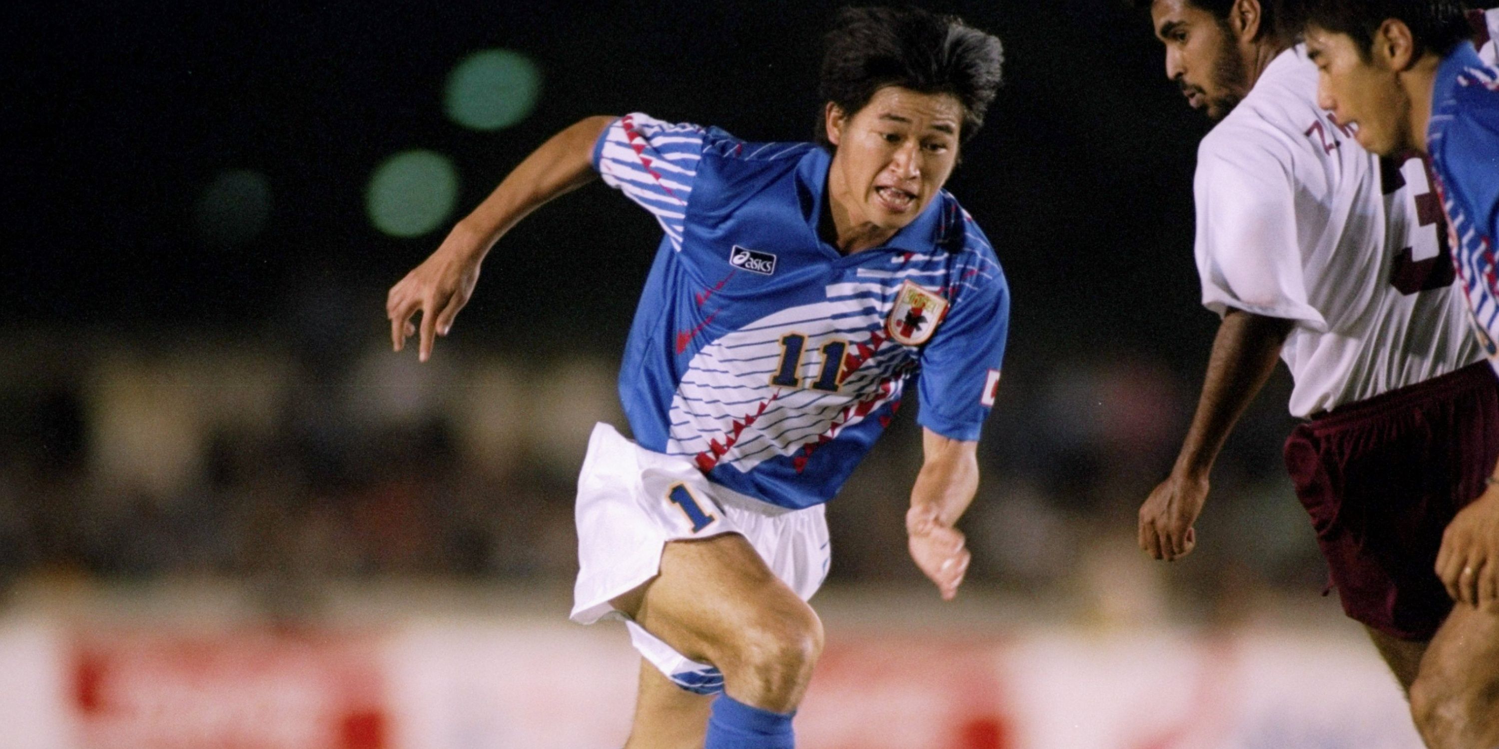 Kazuyoshi Miura of Japan in action in 1994.