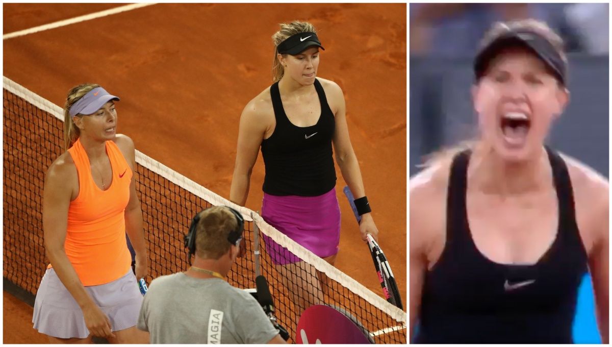 Eugenie Bouchard and Maria Sharapova once played out a tense three-hour Madrid Open thriller