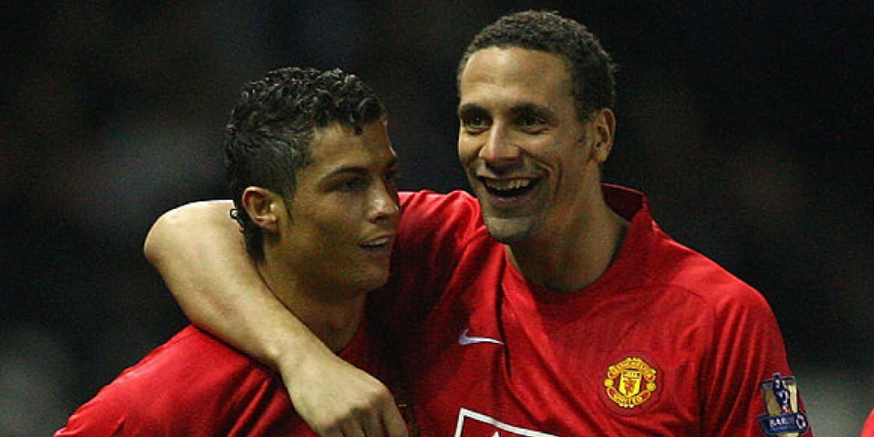 Cristiano Ronaldo and Rio Ferdinand at Man Utd