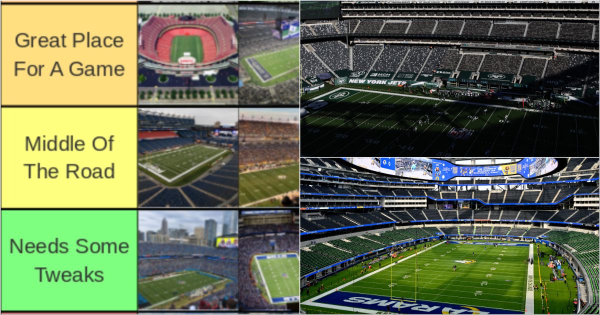 NFL: Ranking all 30 stadiums from 'Epicentre Of Awesome' to 'Dumpster Fire