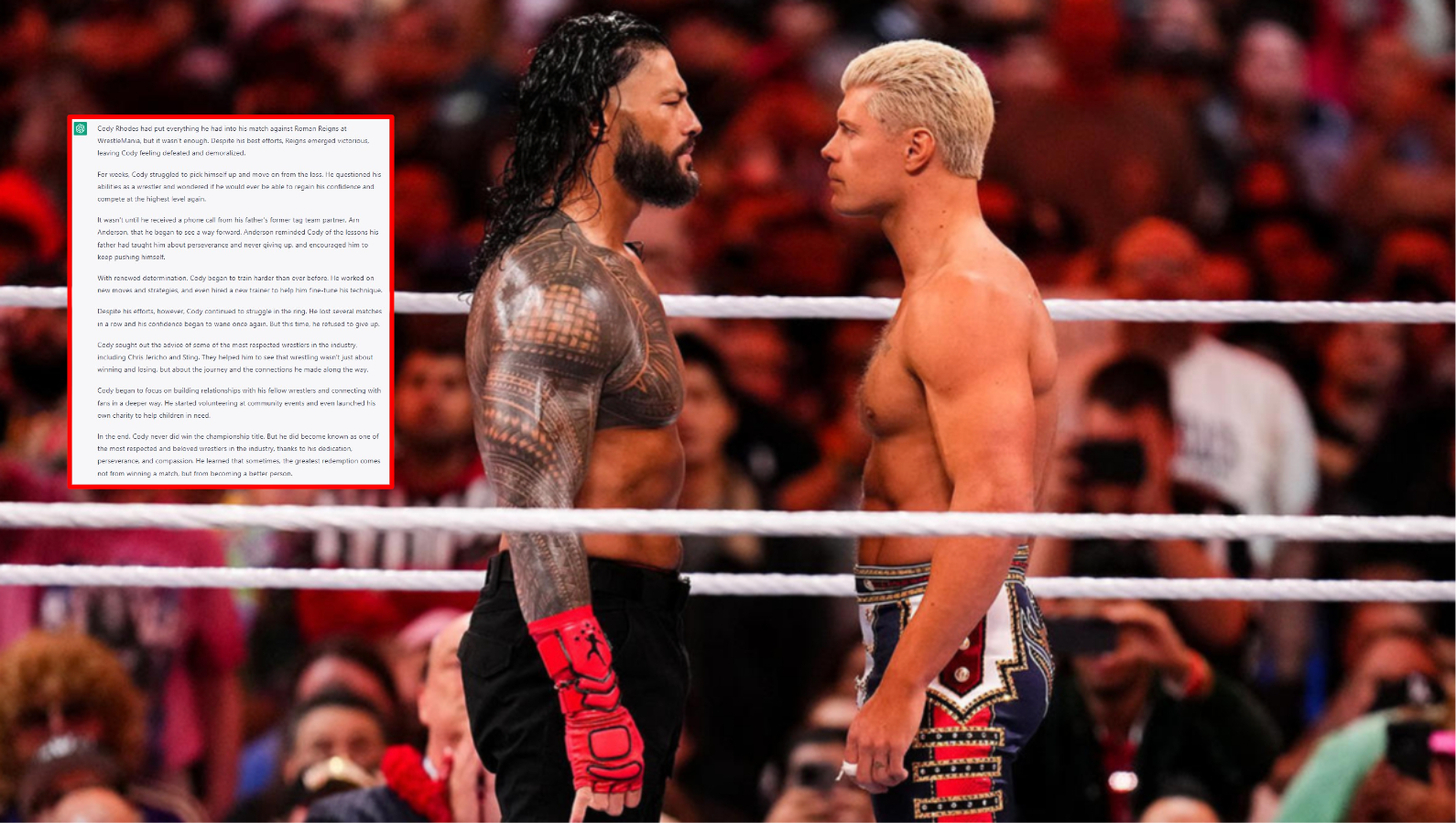 Roman Reigns WWE Cody Rhodes