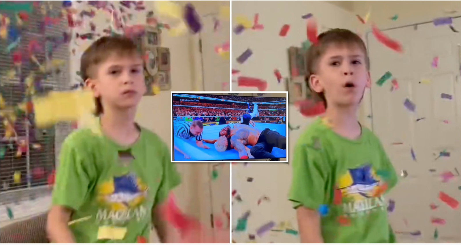 WWE: Dad annoys young son with actions after Roman Reigns beat Cody Rhodes