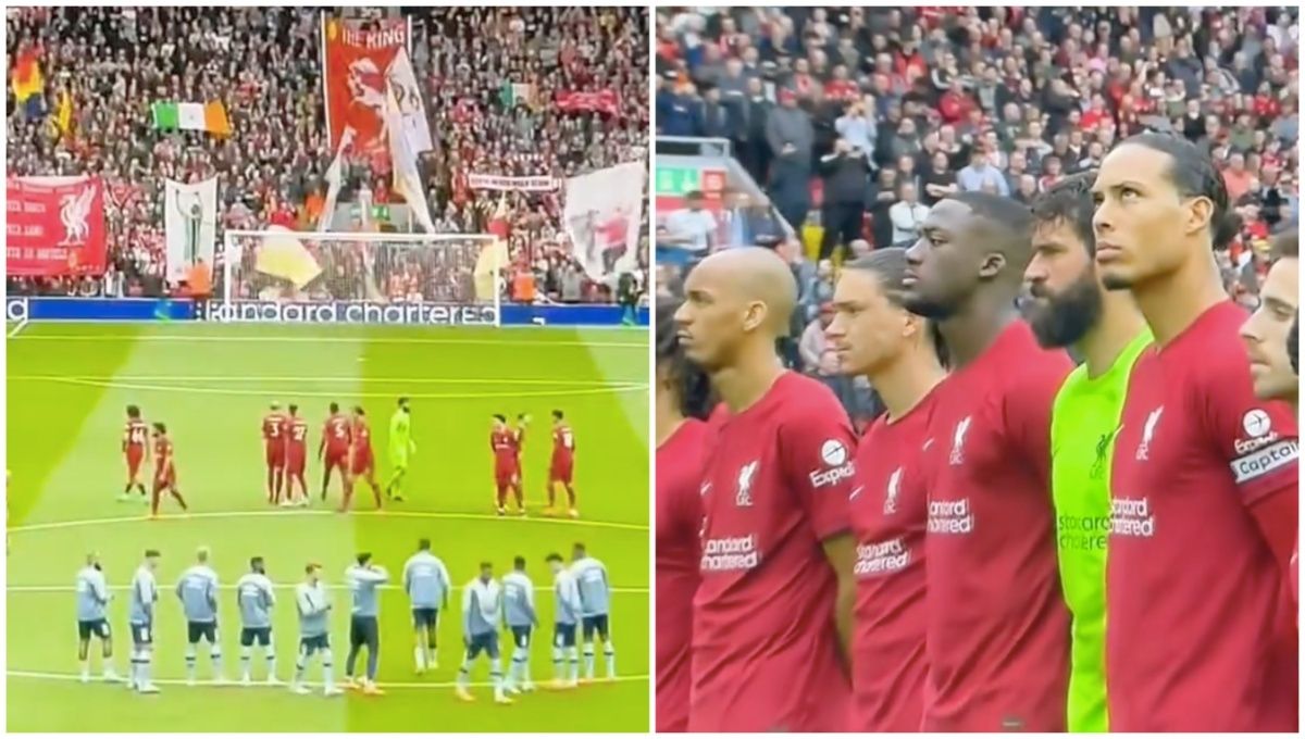 Liverpool fans booed the national anthem