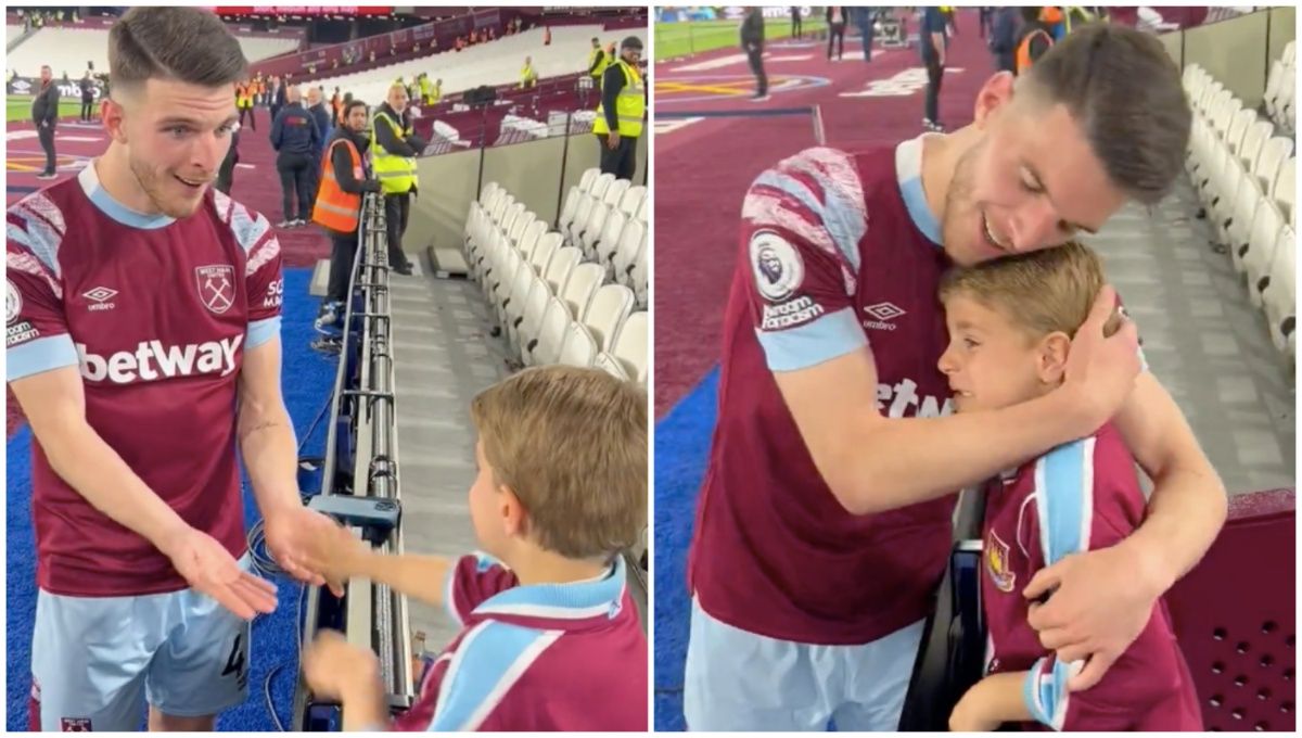 West Ham 1-0 Man United: Declan Rice's heartwarming exchange with fan